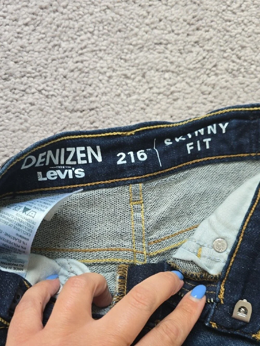 The Children's Place Black & Dark Blue Kids Jeans and Leggings Set